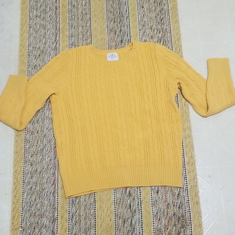 St John's Bay gold sweater size PS
